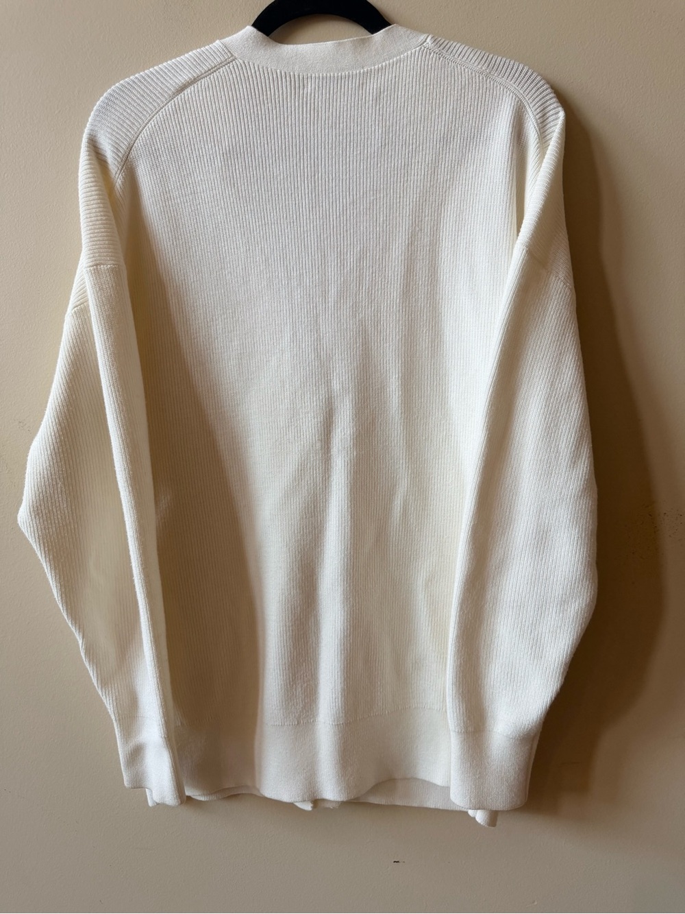 Babaton Off-White Ribbed Button-Up Cardigan - Picture 7 of 9